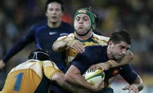 Sébastien Tillous-Borde lors de la tournée du XV de France en Australie.