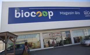 Un magasin Biocoop, illustration