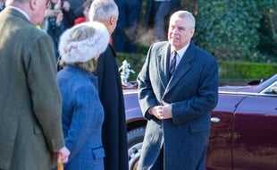 Le prince Andrew à Sandringham, le 19 janvier 2020.