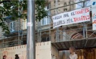 Au lycée Montaigne, hier.