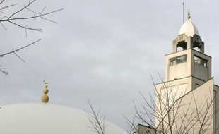 La Grande Mosquée de Lyon, en décembre 2009. Le lieu de culte a été construit dans les années 1990 dans le 8e arrondissement de Lyon.