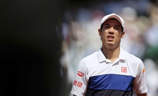 Kei Nishikori à Roland-Garros le 29 mai 2015.