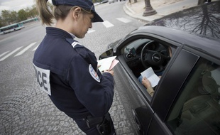 Un contrôle routier.