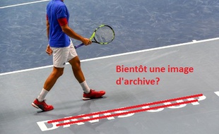 Jo-Wilfried Tsonga, à l'entraînement avant France-Belgique.