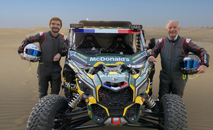 Patrick Becquart et son fils Romain participent au Dakar 2021.