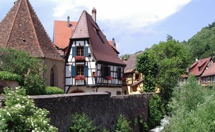 Kaysersberg dans le Haut-Rhin. Illustration.