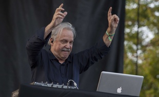 Giorgio Moroder, au Pitchfork Music Festival, à Chicago, le 18 juin 2014.