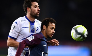 Le match PSG-Troyes au Parc des Princes à Paris le 29 novembre 2017.