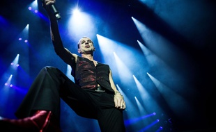 Depeche Mode en concert à Turin (Italie), en décembre 2017.
