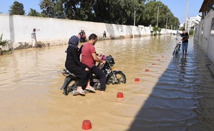 Les intempéries ont provoqué des inondations en Tunisie. 