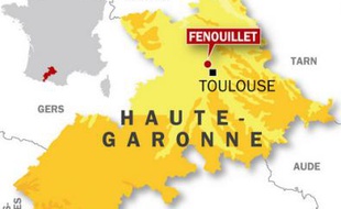 Carte de localisation de Fenouillet, où un collégien de 13 ans a poignardé sa professeure après une punition, le 15 mai 2009.