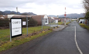 Le camp de prisonniers de Cultybraggan en Ecosse où ont été détenus jusqu'à 40.000 allemands.