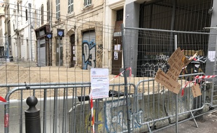 L'état de délabrement de certains immeubles à Marseille après le drame de la rue d'Aubagne. Le 31 janvier 2019.