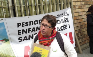 Marie Lys Bibeyran, ouvrière viticole et lanceuse d'alerte sur les dangers des pesticides est à l'origine de la pétition.