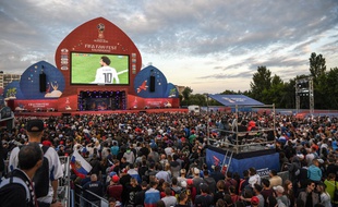 Des fan zones sont implantées dans plusieurs villes de Russie pendant la Coupe du monde.