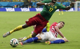 Stéphane Mbia, le 18 juin 2014 au Cameroun.