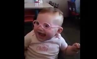 Piper et ses toutes nouvelles lunettes.