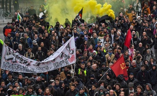Manifestation contre la réforme des retraites, le 17 décembre 2019 à Nantes.