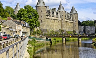 Chateau de Josselin, dans le Morbihan (Bretagne).