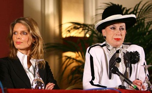 Sylvie Tellier et Geneviève de Fontenay, le 28 décembre 2007.