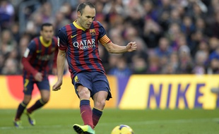 Le joueur du FC Barcelona, Andres Iniesta, en novembre 2013.