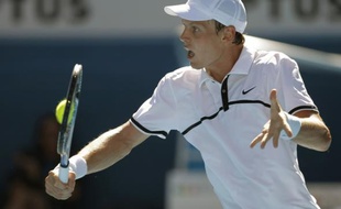 Le Tchèque Tomas Berdych lors de son match perdu contre Roger Federer lors de l'Open d'Australie 2009.