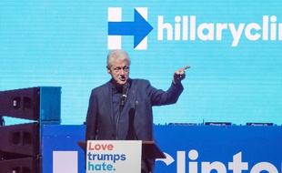Bill Clinton sur le campus de l'UNLV à Las Vegas, le 3 novembre 2016.