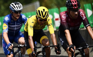 Le maillot Bernal, avec Thomas et Alaphilippe.