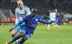 Ngolo Kanté face à Newcastle, le 14 mars 2016