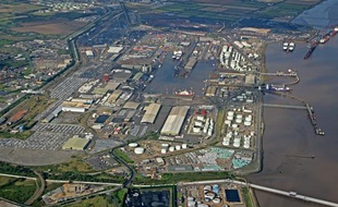 Le port d'Immingham, dans le Yorkshire, en Angleterre.