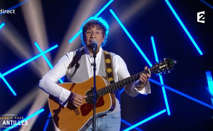 Laurent Voulzy, lors du concert «Ensemble pour les Antilles», diffusé mardi soir sur France 2.