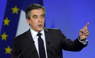 François Fillon à Paris lors d'un meeting à la Villette le 29 janvier 2017.