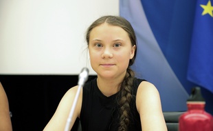 Greta Thunberg à l'Assemblée nationale, le 23 juillet 2019.