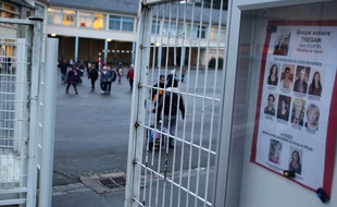 Les abords de l'école Trégain, dans le quartier de Maurepas, à Rennes.
