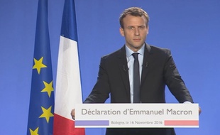 Emmanuel Macron s'est déclaré candidat à l'élection présidentielle de 2017.