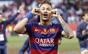 Neymar après la finale de la Coupe du Roi le 22 mai 2016.
