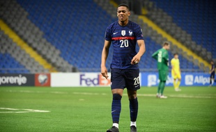 Anthony Martial s'est blessé lors de Kazakhstan-France, le 28 mars 2021.