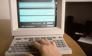 Un Minitel. Illustration.