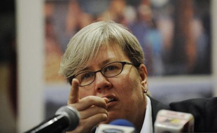 La vice-présidente de la Banque mondiale Rachel Kyte à Nairobi, le 3 février 2012