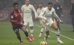 Mbappé et le PSG face au Losc, le 14 avril 2019.