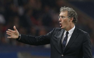 L'entraîneur du PSG, Laurent Blanc, lors du match contre Benfica, le 2 octobre 2013 à Paris en Ligue des champions.