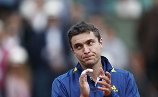 Gilles Simon après sa défaite en 8e de finale de Roland-Garros, le 2 juin 2013.