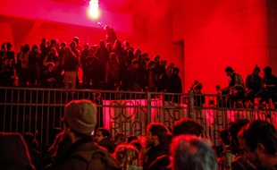 Des étudiants parisiens occupent le campus de Tolbiac, le 12 avril 2018.