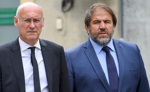 Bernard Laporte (à droite) et Serge Simon (à gauche).