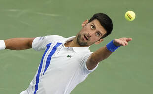 Novak Djokovic lors de la finale du Masters 1000 de Cincinnati, le 29 août 2020.