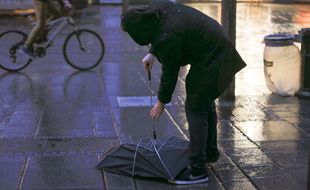 Sale temps pour les parapluies aujourd'hui.