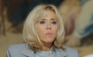 L'épouse du président, Brigitte Macron