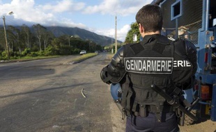 Des gendarme le 25 mai 2014 à Mont-Dore en Nouvelle Calédonie