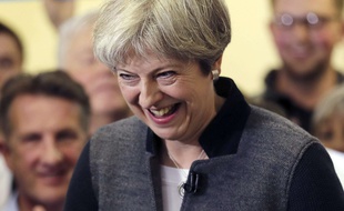 Theresa May, le 22 avril 2017.
