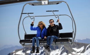Le 12 avril 2017, Emmanuel Macron et son épouse Brigitte avaient passé quelques jours à la Mongie, dans les Hautes-Pyrénées.